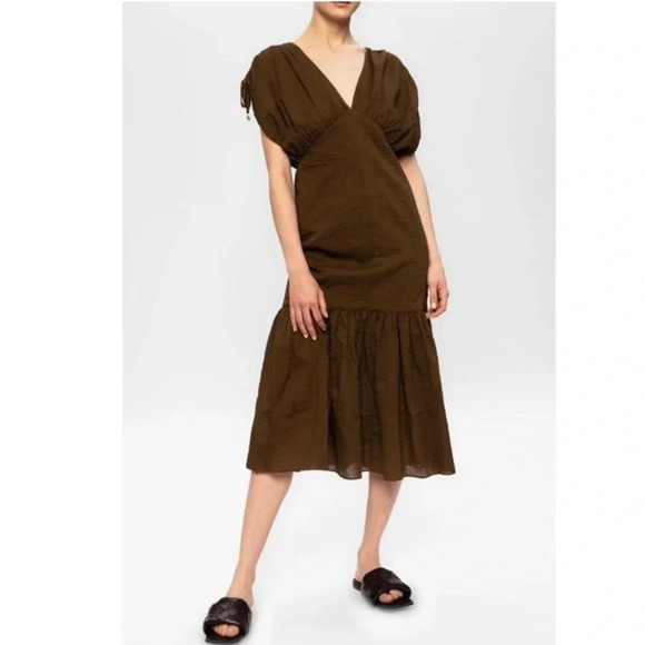 NWOT MARYSIA Resort Monterey Seersucker Midi Dress - Picture 1 of 6